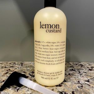 Philosophy Lemon Custard Jumbo Shampoo, Shower Gel & Bubblebath 32oz
